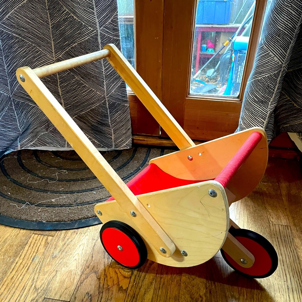 Selecta Spielzeug wooden doll pram